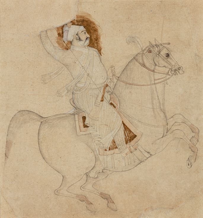 Equestrian Portrait of Rao Ram Singh I of Kota | MasterArt
